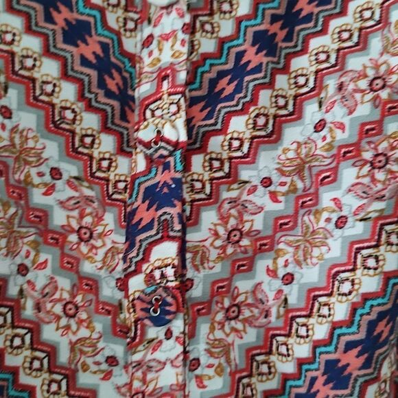 BeBop tribal boho sleeveless romper Sz L - Picture 4 of 6